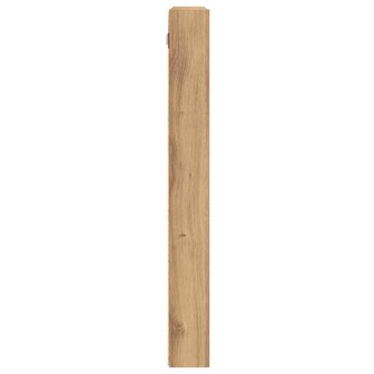 Vitrinekast 100x8,5x75 cm bewerkt hout artisanaal eiken 6