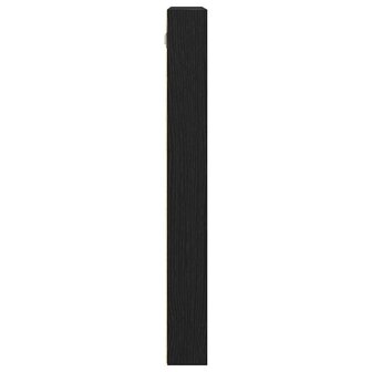 Vitrinekast 100x8,5x75 cm bewerkt hout zwart eikenkleurig 6