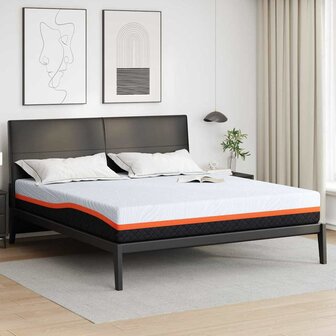 Matrassen Wit, Grijs 200 x 200 cm 100% polyester jacquard stof 1