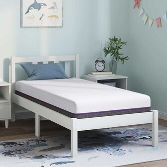 Matrassen Geometrisch Wit en Grijs 100% polyester jacquard stof 1