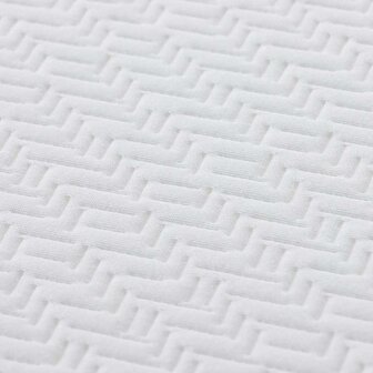Matrassen Geometrisch Wit en Grijs 100% polyester jacquard stof 8