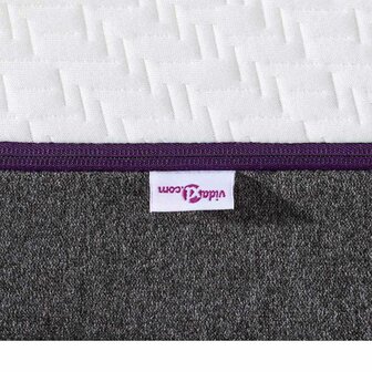 Matrassen Geometrisch Wit en Grijs 100% polyester jacquard stof 8