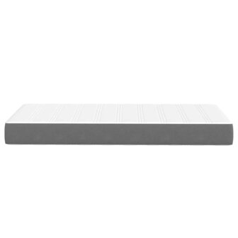 Pocketveringmatras medium 90x190x20 cm stof lichtgrijs 4
