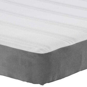 Pocketveringmatras medium 90x190x20 cm stof lichtgrijs 7