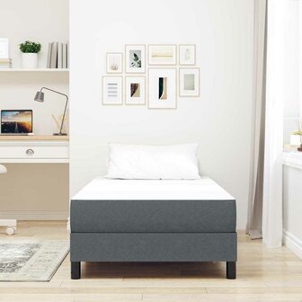 Pocketveringmatras medium 90x190x20 cm stof donkergrijs 2