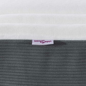 Pocketveringmatras medium 90x190x20 cm stof donkergrijs 6