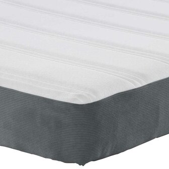 Pocketveringmatras medium 90x190x20 cm stof donkergrijs 7