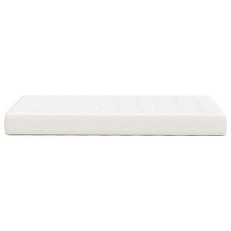 Pocketveringsmatras medium 90x200x20 cm stof cr&egrave;mekleurig 4