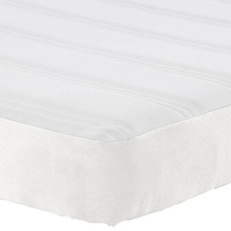 Pocketveringsmatras medium 90x200x20 cm stof cr&egrave;mekleurig 7