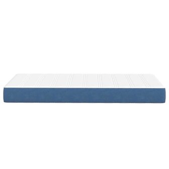 Pocketveringmatras medium 90x200x20 cm stof blauw 4