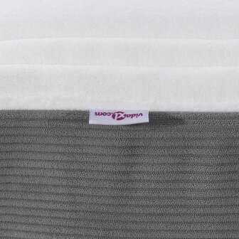 Pocketveringmatras medium 100x200x20 cm stof lichtgrijs 6