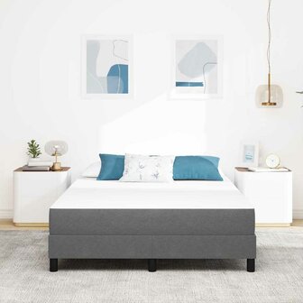 Pocketveringmatras medium 140x200x20 cm stof lichtgrijs 2