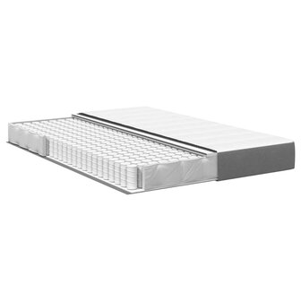 Pocketveringmatras medium 140x200x20 cm stof lichtgrijs 3