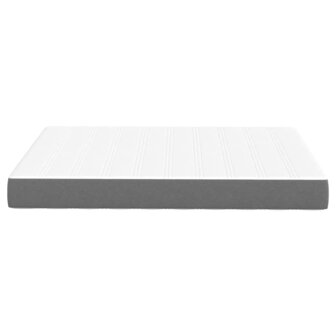 Pocketveringmatras medium 140x200x20 cm stof lichtgrijs 4