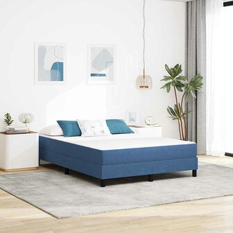 Pocketveringmatras medium 140x200x20 cm stof blauw 1