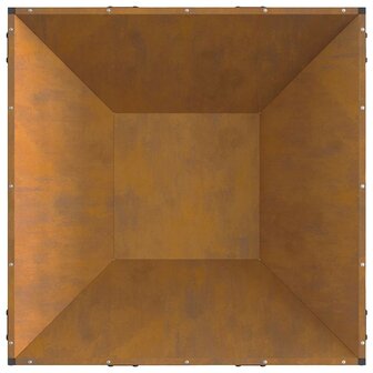 Vuurtafel Vierkant 80x80x40 cm Weerbestendig Staal 6