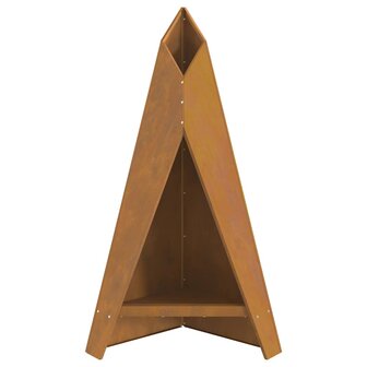 Vuurplaats Piramide Zwart 58x36x100 cm van Staal 4