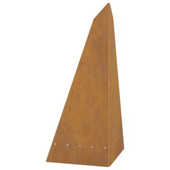 Vuurplaats Piramide Zwart 58x36x100 cm van Staal 5