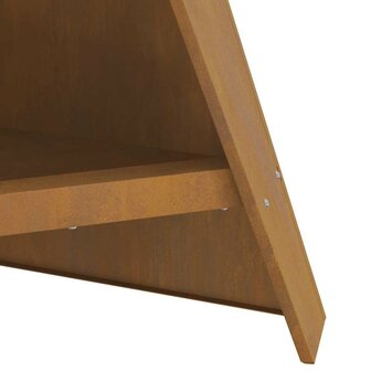 Vuurplaats Piramide Zwart 58x36x100 cm van Staal 6