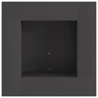 Vierkante Vuurplaats Zwart 60x60x30 cm Staal 2