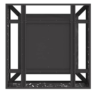 Vuurplaats Vierkant Zwart 80x80x30 cm Staal 7