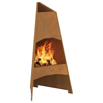 Piramide Vuurplaats 50x45x95 cm Weerbestendig Staal 2