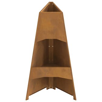 Piramide Vuurplaats 50x45x95 cm Weerbestendig Staal 4