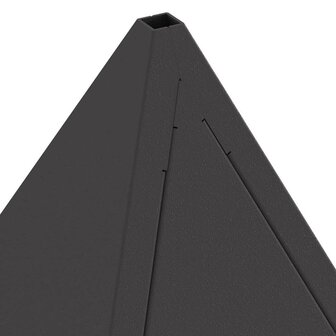 Vuurplaats Pyramid Zwart 50x50x51 cm Staal 3