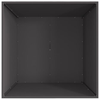 Vuurplaats Vierkant Zwart 80x80x40 cm Staal 4