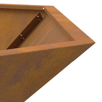 Vuurplaats Hexagonaal 100x100x28 cm Weerbestendig Staal 7