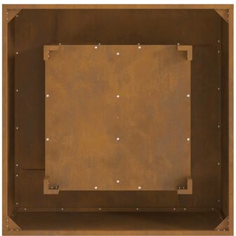 Vuurschaal Vierkant 80x80x40 cm Weerbestendig Staal 8