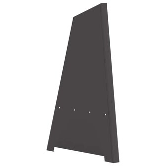 Vuurschaal Piramide Zwart 50x45x95 cm Staal 3
