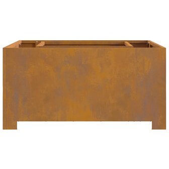 Vierkante Vuurschaal 80x80x40 cm Weerbestendig Staal 4