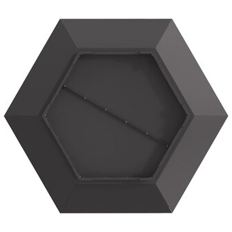 Hexagonale Vuurschaal Zwart 100x100x28 cm Staal 8