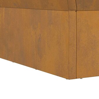 Vuurkorf Vierkant Zwart 60x60x35 cm Weerbestendig Staal 7
