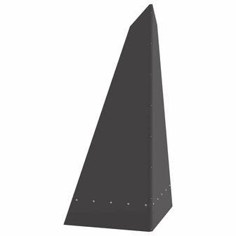 Vuurkorf Piramide 58x36x100 cm Weerbestendig Staal 3