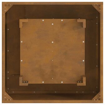 Vierkante Vuurkorf 60x60x30 cm Verweerd Staal 8