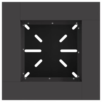 Vuurkorf Zwart 48x48x40 cm Staal 4