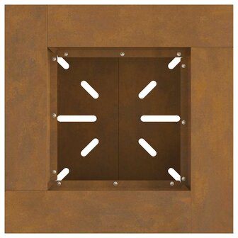 Vuurkorf 48x48x40 cm Weerbestendig Staal 5