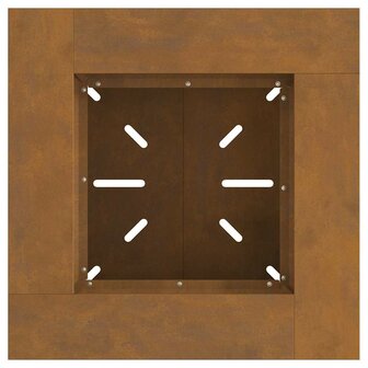 Vuurkorf 60x60x50 cm Weerbestendig Staal 5