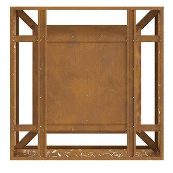 Vuurkorf Vierkant 80x80x30 cm Weerbestendig Staal 8