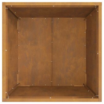 Vuurkorf vierkant 50x50x30 cm cortenstaal 5