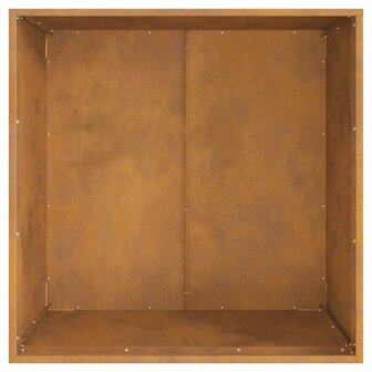 Vuurkorf vierkant 80x80x43 cm cortenstaal 5