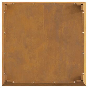 Vuurkorf vierkant 80x80x43 cm cortenstaal 8