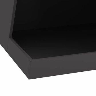 Vuurkorf met Houtopslag - Zwart 50 x 50 x 100 cm - Staal 4