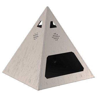 Vuurkorf Piramide 50x50x51 cm Weerbestendig Staal 3