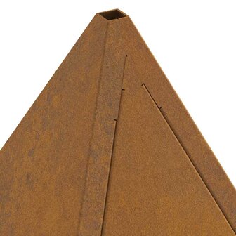 Vuurkorf Piramide 50x50x51 cm Weerbestendig Staal 6