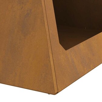 Vuurkorf Piramide 50x50x51 cm Weerbestendig Staal 7