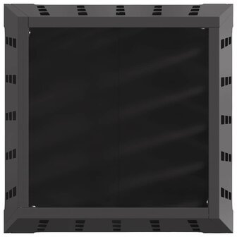 Vierkante Vuurkorf Zwart 50x50x70 cm Staal 3
