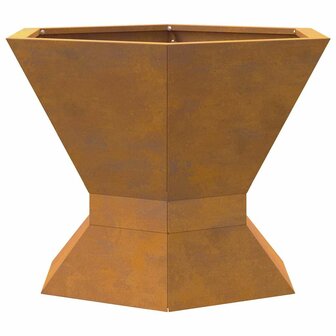 Vuurkorf Hexagonaal 50x50x40 cm Weerbestendig Staal 5